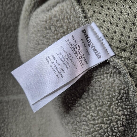 *SOLD* Patagonia Mens Retro Pile Fleece Jacket Size M Full Zip Green Outdoor - Picture 7 of 10